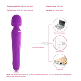 Heating Wand Vibrator / Waterproof Vaginal G-Spot Stimulator / Clitoral Massager - EVE's SECRETS