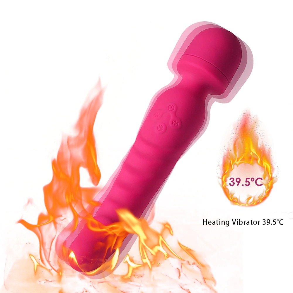 Heating Wand Vibrator / Waterproof Vaginal G-Spot Stimulator / Clitoral Massager - EVE's SECRETS
