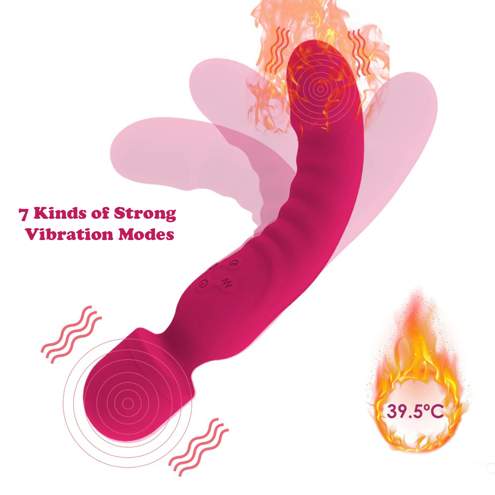 Heating Wand Vibrator / Waterproof Vaginal G-Spot Stimulator / Clitoral Massager - EVE's SECRETS