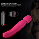Heating Wand Vibrator / Waterproof Vaginal G-Spot Stimulator / Clitoral Massager - EVE's SECRETS