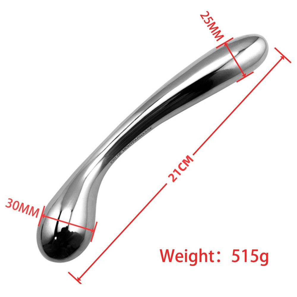 Heavy Stainless Steel Double-sided Dildo / Smooth Metal Sex Toy - EVE's SECRETS