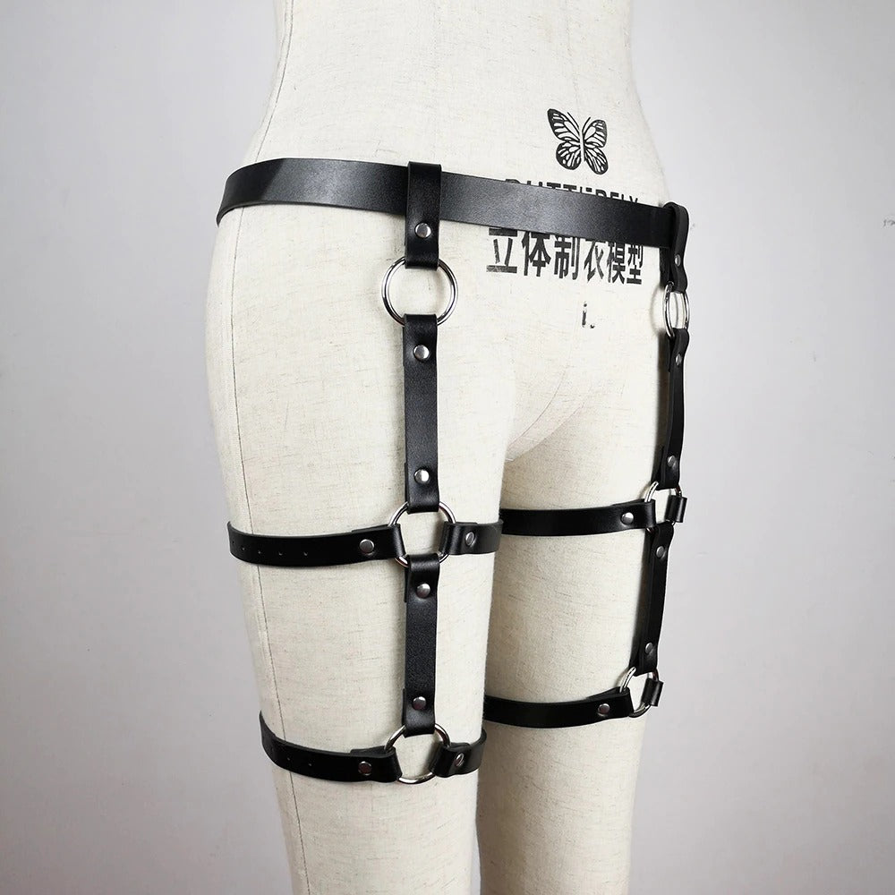 High Waist Fetish Suspender Bondage / Women Body Harness Fashion / Sexy Garter Bondage Belt - EVE's SECRETS