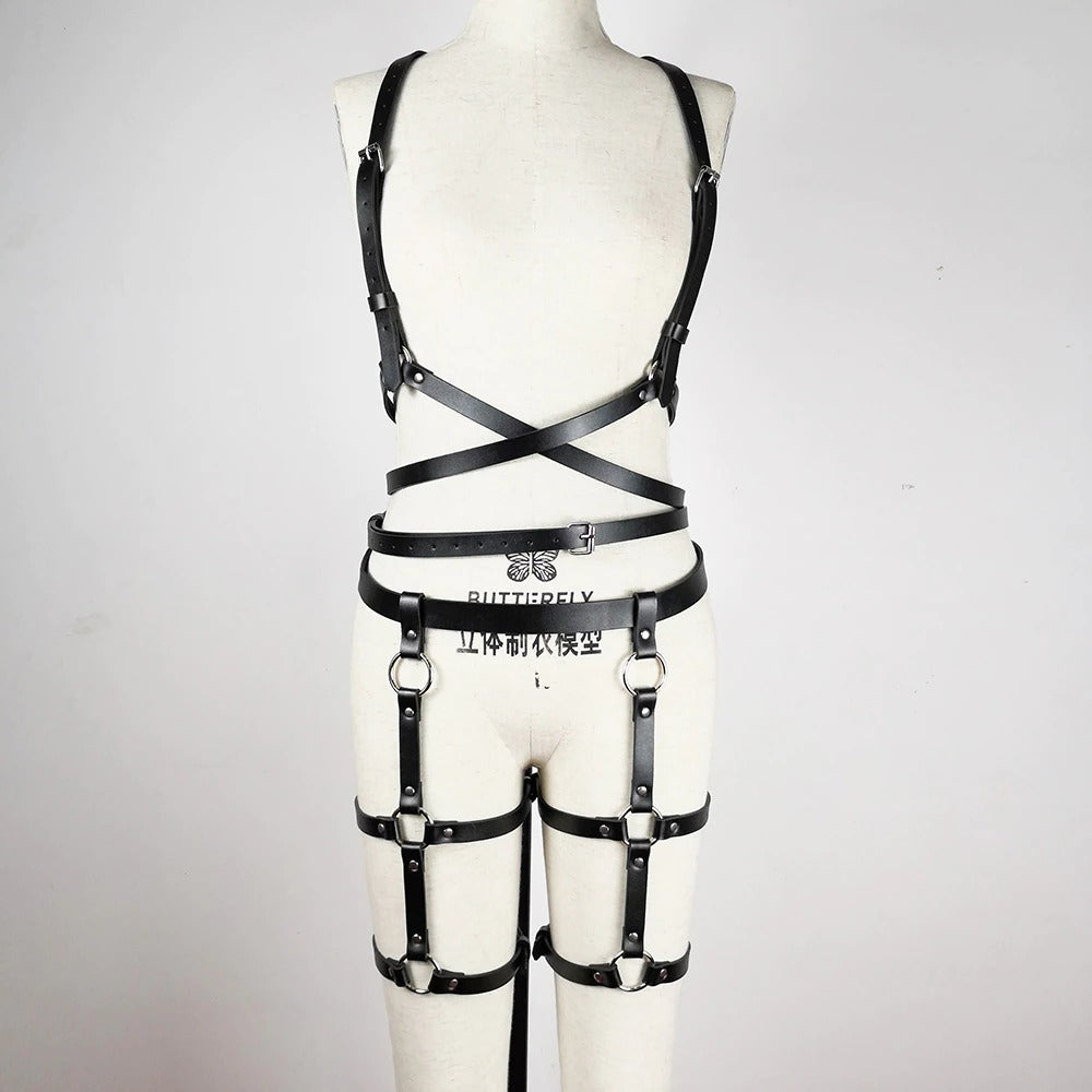 High Waist Fetish Suspender Bondage / Women Body Harness Fashion / Sexy Garter Bondage Belt - EVE's SECRETS