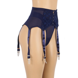 High Waisted Garter Belt with Panties / Women's Sexy Lace Lingerie in Different Colors - EVE's SECRETS