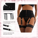 High Waisted Garter Belt with Panties / Women's Sexy Lace Lingerie in Different Colors - EVE's SECRETS