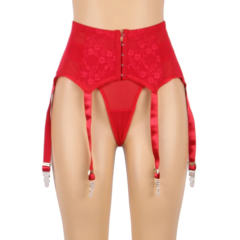 High Waisted Garter Belt with Panties / Women's Sexy Lace Lingerie in Different Colors - EVE's SECRETS