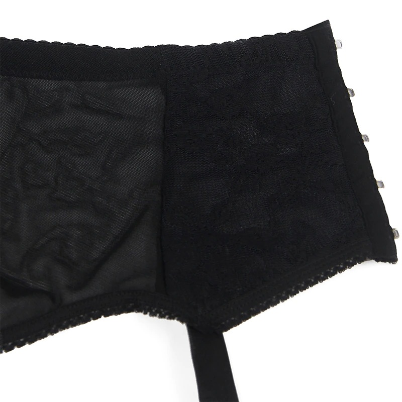 High Waisted Garter Belt with Panties / Women's Sexy Lace Lingerie in Different Colors - EVE's SECRETS
