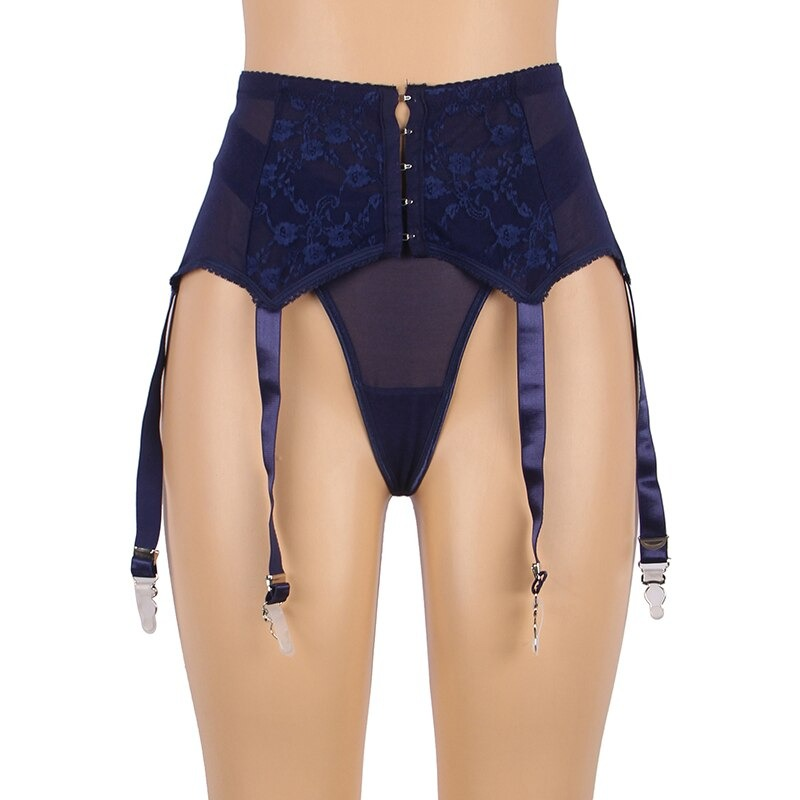 High Waisted Garter Belt with Panties / Women's Sexy Lace Lingerie in Different Colors - EVE's SECRETS