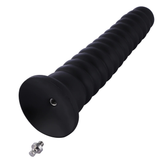HISMITH 25-26cm Lifelike Silicone Black Dildos Blades with Keel for Hismith Sex Machines - EVE's SECRETS