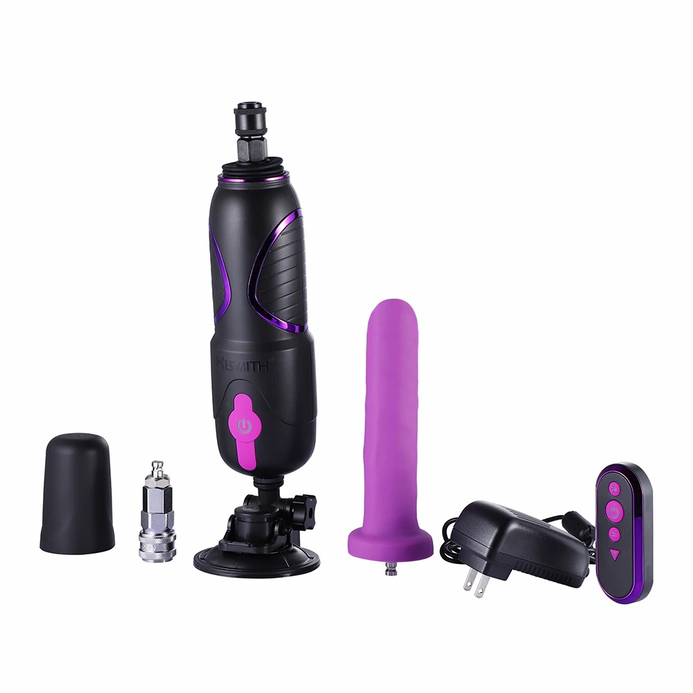 HISMITH Pro Traveler 2.0 Mini Sex Machine / App Remote Control KlicLok Sex Machine Gun with Suction Cup and Silicone Dildo - EVE's SECRETS
