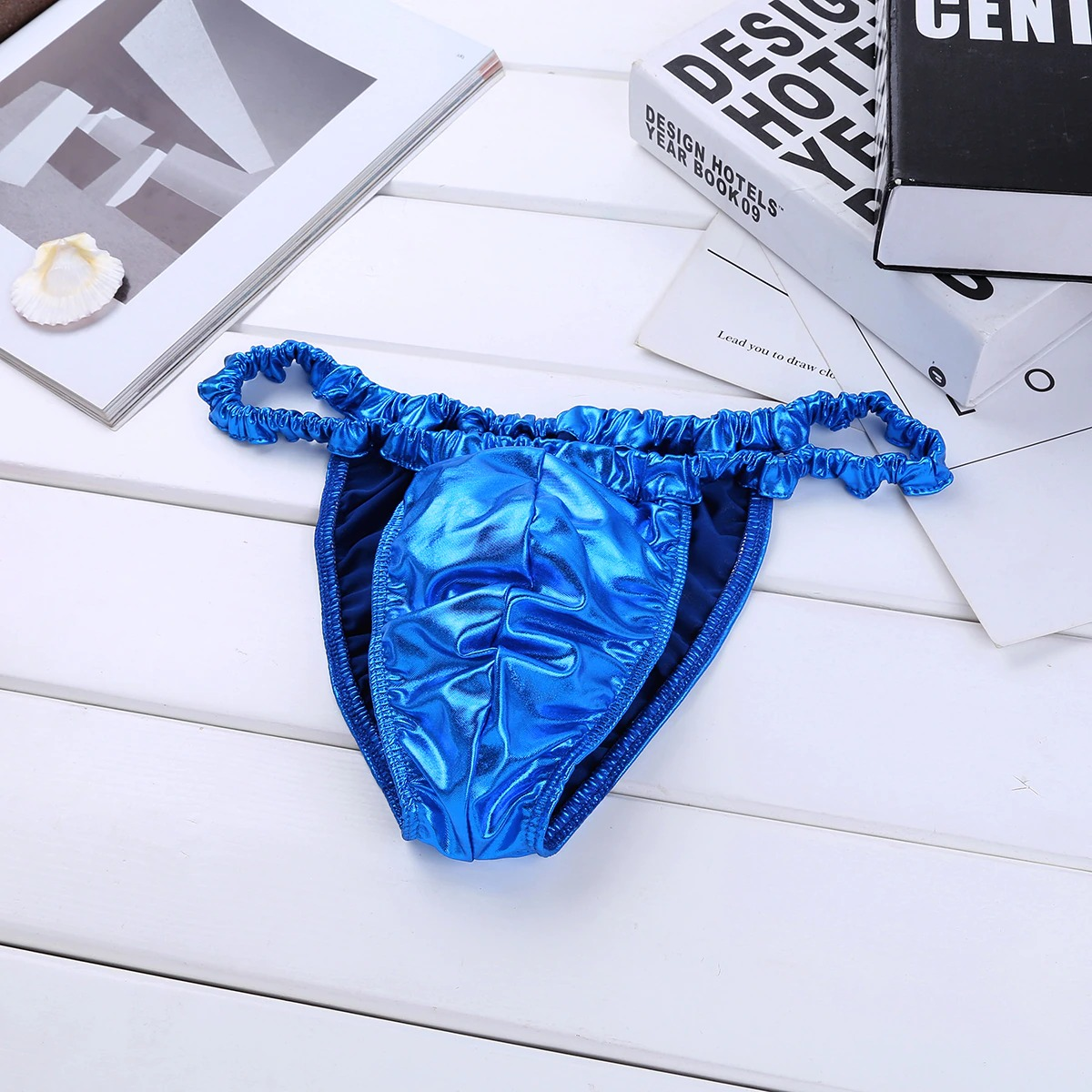 Hot Sexy Men's Panties / Glossy Spandex & Latex Underpants / Male Lingerie Gay Underwear - EVE's SECRETS