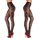 Hot Sexy Stockings with Skull / Womens Hollow Sheer Fishnet Pantyhose - EVE's SECRETS