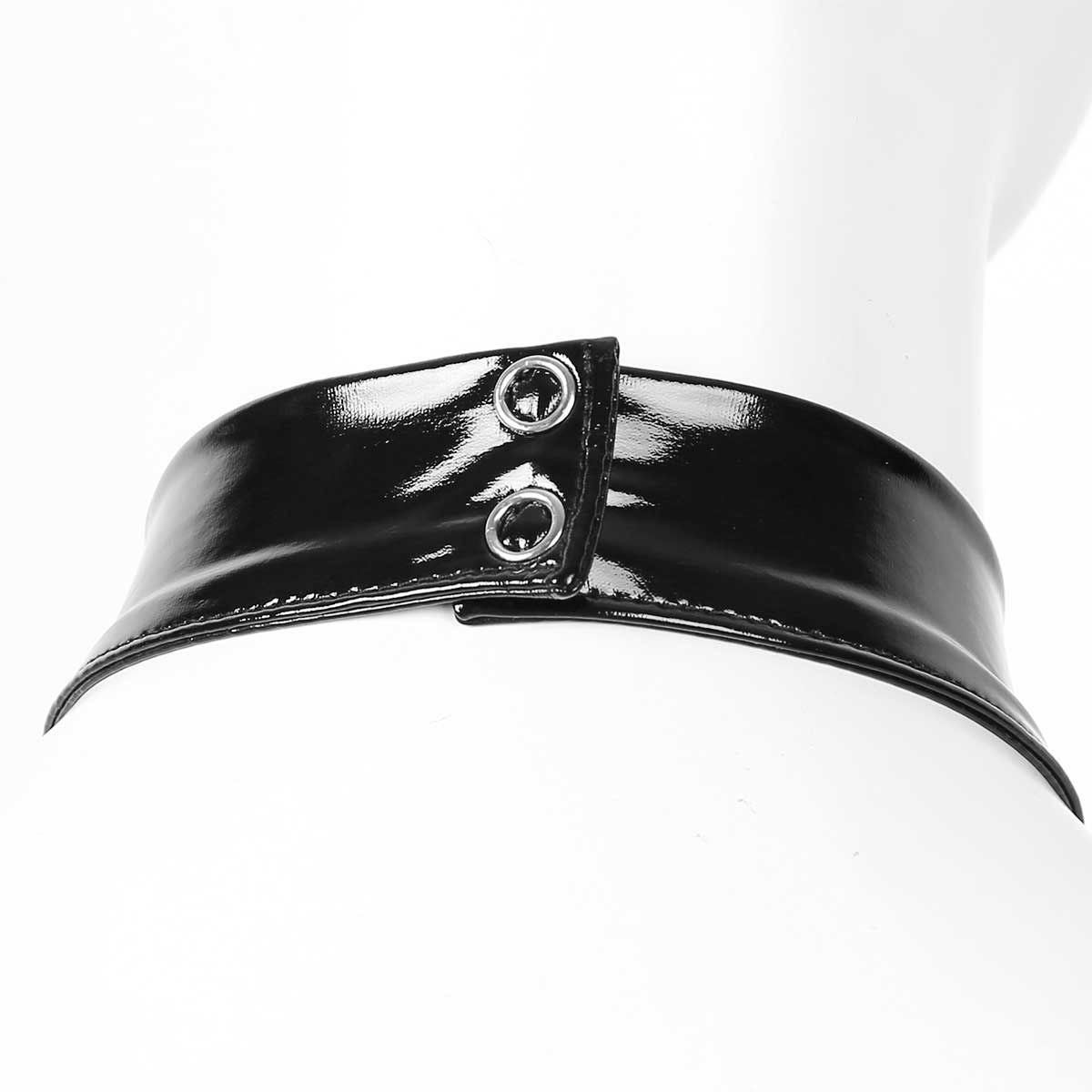 Hot Wet Look Exotic Teddies Leather Lingerie / Nipples Cups Zippered Crotch / High Cut Body Harness - EVE's SECRETS