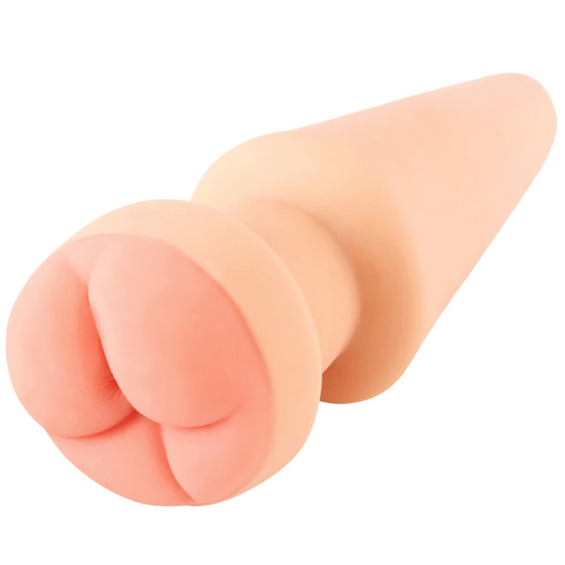 Huge Anal Plug With Fake Ass for Male / Adult Sex Toy Masturbator Penis Insert - EVE's SECRETS