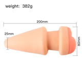 Huge Anal Plug With Fake Ass for Male / Adult Sex Toy Masturbator Penis Insert - EVE's SECRETS