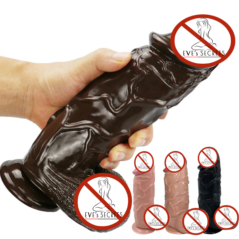 Huge Realistic Dildo with Strong Suction Cup / Waterproof Adult Sex Toy - EVE's SECRETS