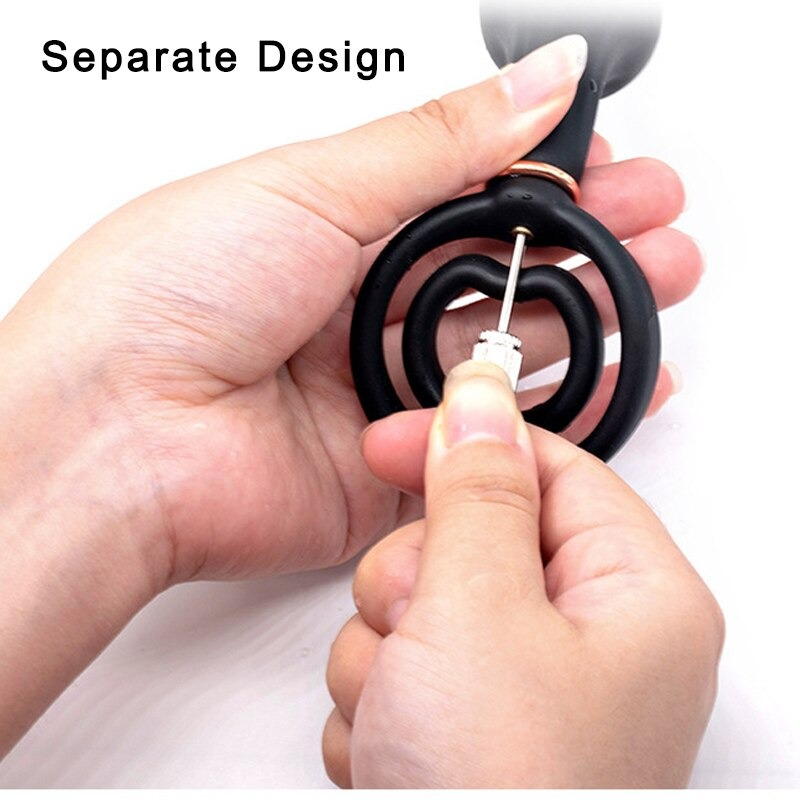 Inflatable Anal Beads Expander / Deep Expandable Plug Prostate Massager With Rings / Huge Butt Plug - EVE's SECRETS