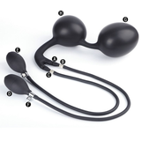 Inflatable Anal Beads Expander / Deep Expandable Plug Prostate Massager With Rings / Huge Butt Plug - EVE's SECRETS
