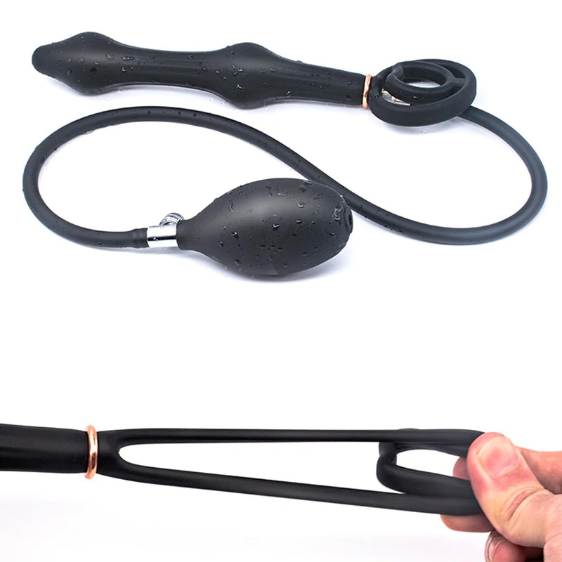 Inflatable Anal Beads Expander / Deep Expandable Plug Prostate Massager With Rings / Huge Butt Plug - EVE's SECRETS