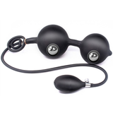 Extenseur gonflable de perles anales / masseur de prostate à prise extensible profonde avec anneaux / énorme plug anal