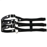 Intimate Elastic Leg Ring Harness with Metal Heart / Women's Synthetic Leather Harness - EVE's SECRETS