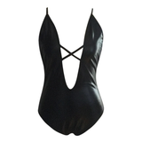 Intimate PU Leather Lingerie for Ladies / Women's Erotic Underwear Sets / Black Sexy Bodysuit - EVE's SECRETS