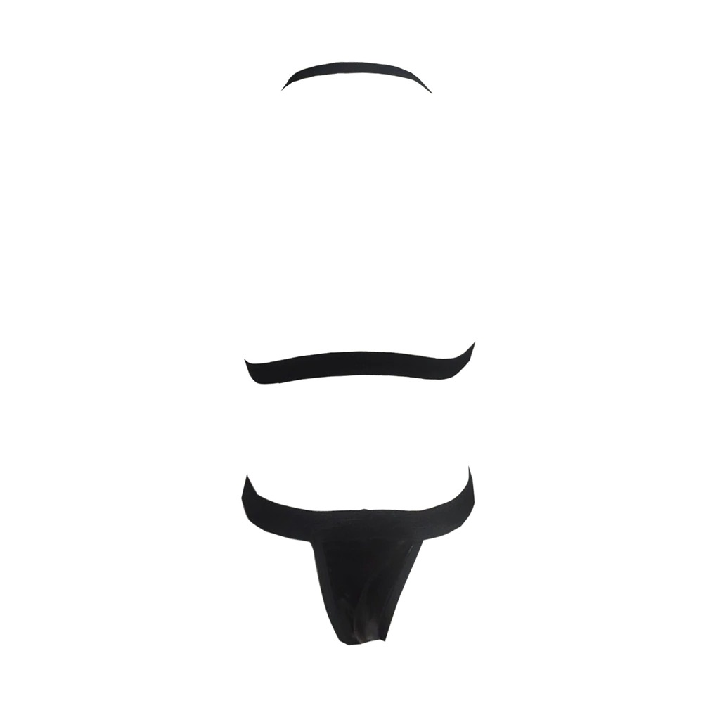 Intimate PU Leather Lingerie for Ladies / Women's Erotic Underwear Sets / Black Sexy Bodysuit - EVE's SECRETS