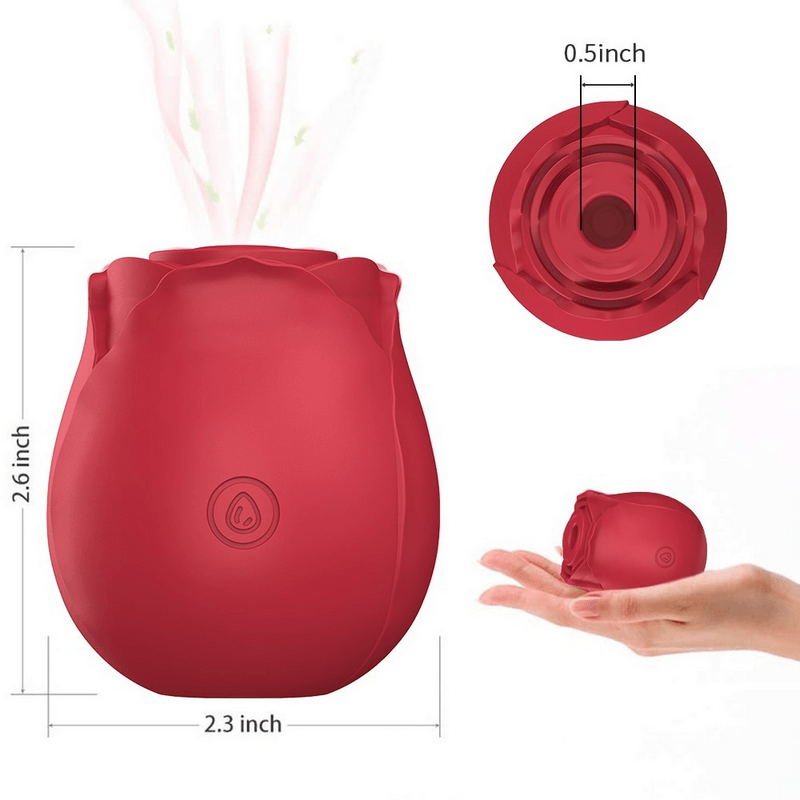 Intimate Sucking Vibrator for Women / Rose Shape Clitoris Stimulation / Adult Powerful Sex Toy - EVE's SECRETS
