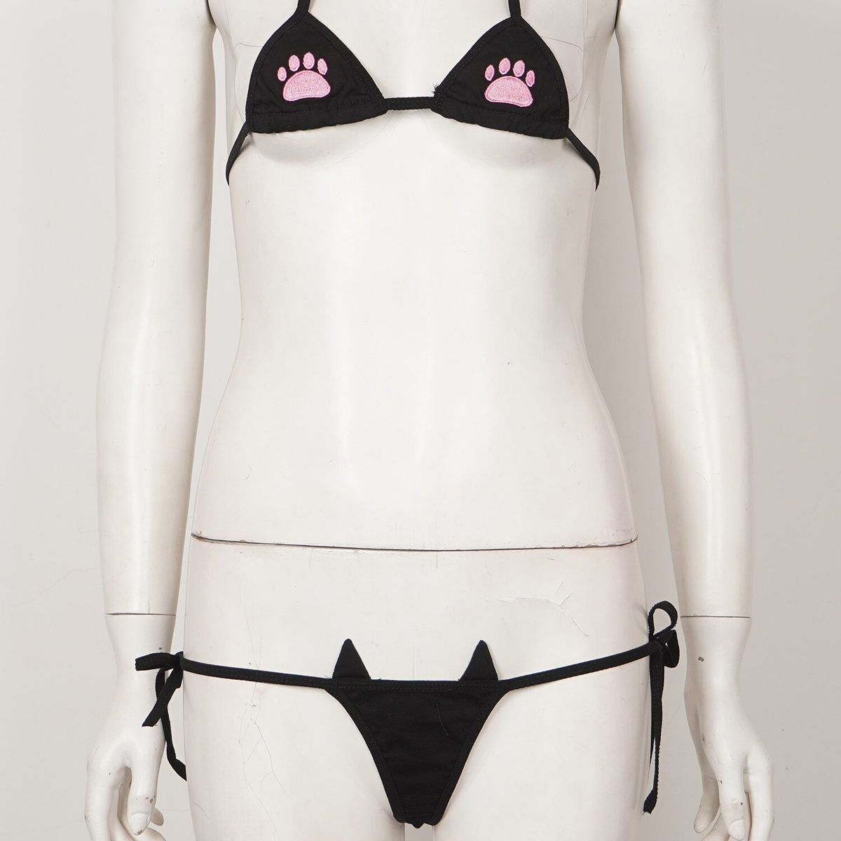 Intimates Bra Sets for Ladies / Sexy Lingerie with Embroidered Paw / Women's Erotic G-string - EVE's SECRETS