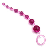 Jelly Anal Beads / Orgasm Plug Play Pull Ring Ball / Anus Stimulator Butt Product for Men and Women - EVE's SECRETS