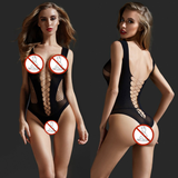 Ladies Erotic Adult Underwear / Sexy Transparent Bodysuit with Lace and Mesh - EVE's SECRETS