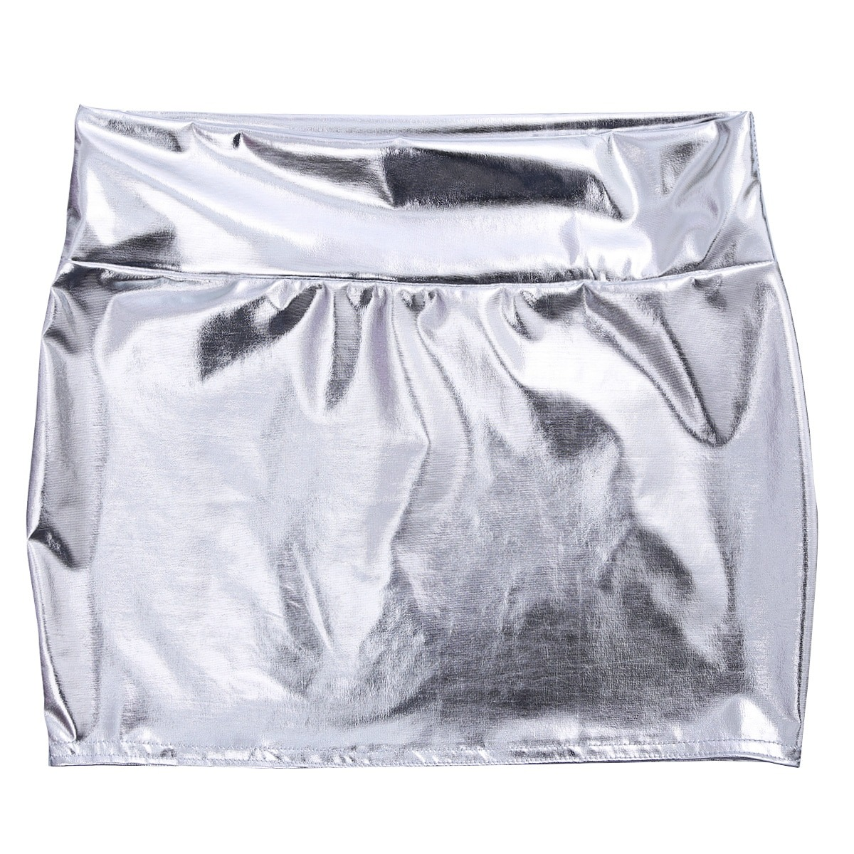 Ladies Patent Leather Mini Skirt / Sexy Shiny Snug-Fittin Skirt - EVE's SECRETS
