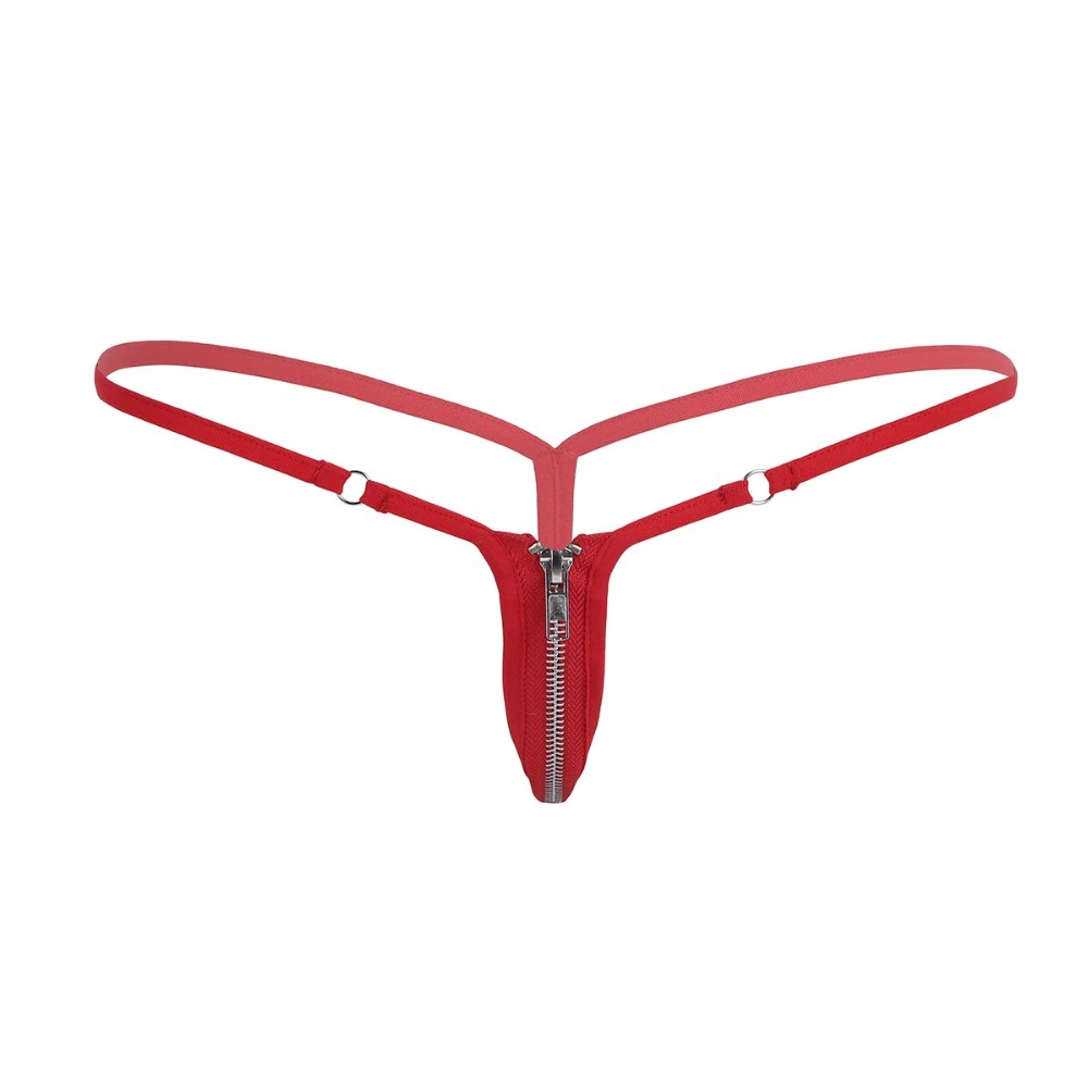 Ladies Sexy Lingerie Nylon Panties / Briefs Bikini with Zipper Crotch - EVE's SECRETS