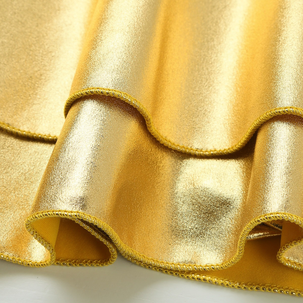 Ladies Sexy Mini Skirt with Low Rise / Fashion Shiny Skirt with Wide Waistband - EVE's SECRETS