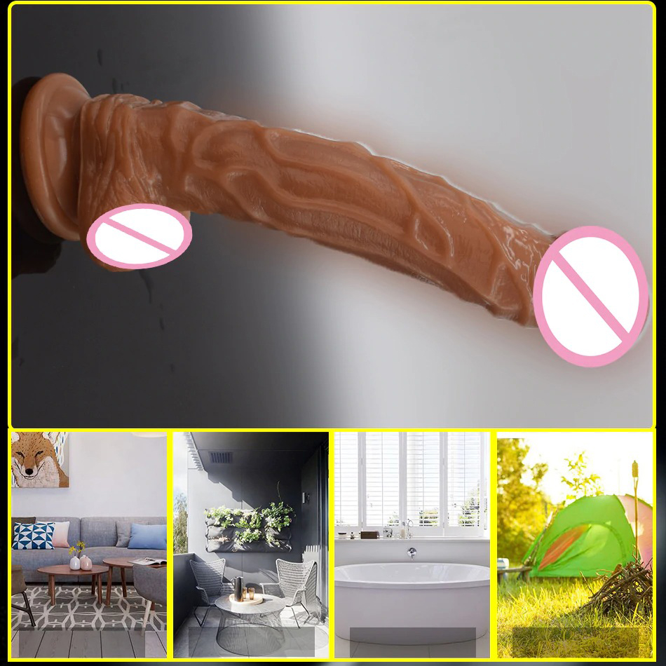 Large Realistic Dildo with Imitation Blood Vessel / Adult Masturbator for Women - EVE's SECRETS