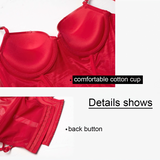 Leather Thongs And Push Up Bra For Women / Sexy Lingerie Set / Female Erotic Underwear - EVE's SECRETS