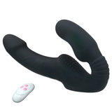 Lesbian Wearable Dildo Vibrator / Strap-On Double Penetration G Spot Clitoris Stimulator - EVE's SECRETS
