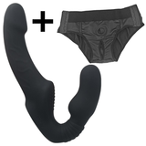 Lesbian Wearable Dildo Vibrator / Strap-On Double Penetration G Spot Clitoris Stimulator - EVE's SECRETS