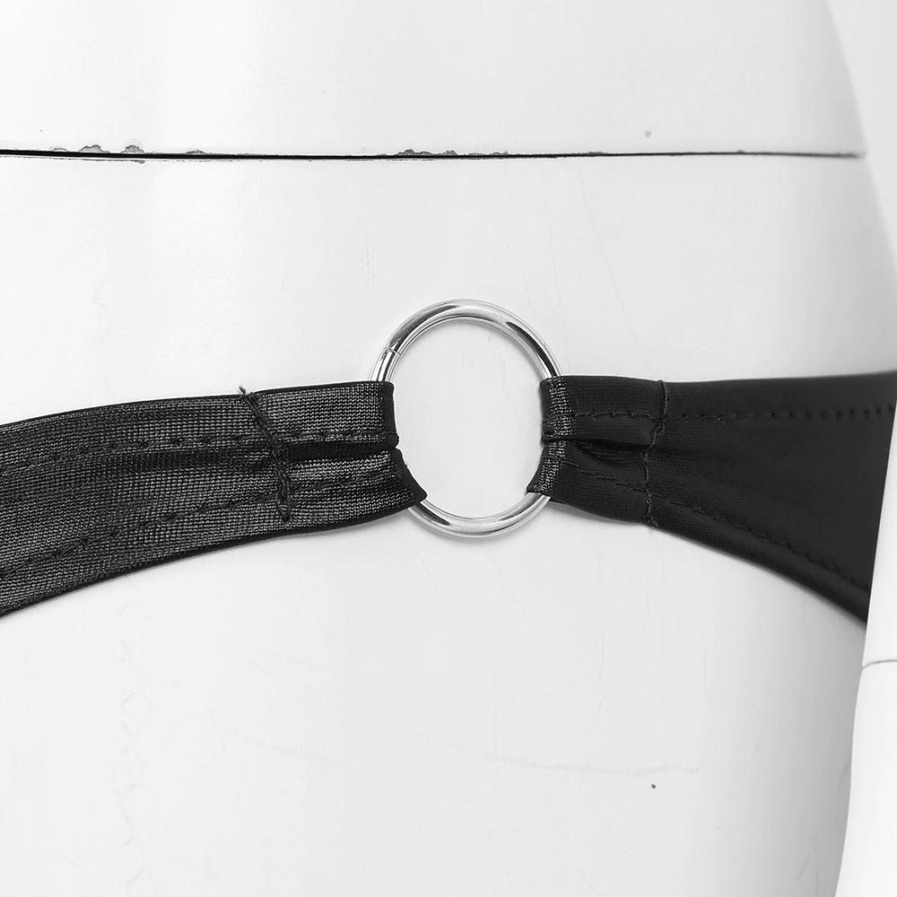 Lingerie Set with Bra, Panties and Leg Sleeves / Hot Shiny Bikini Set / Sexy Underwear for Women - EVE's SECRETS
