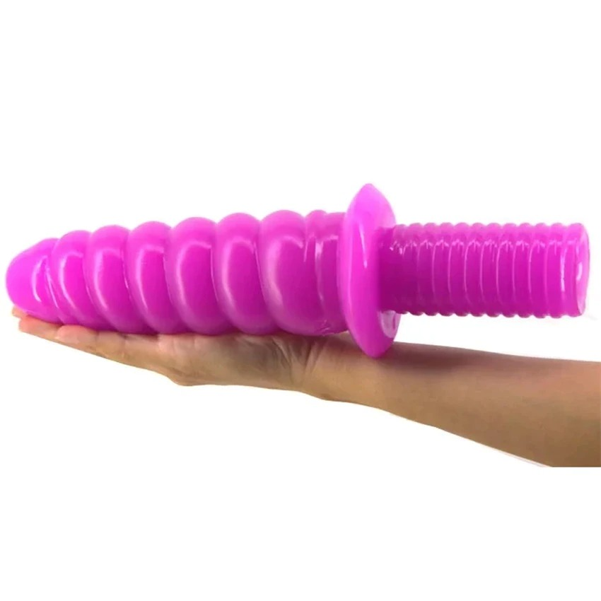 Long Big Thread Dildo for Women / Soft Handle Toy Penis for Couples - EVE's SECRETS