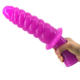 Long Big Thread Dildo for Women / Soft Handle Toy Penis for Couples - EVE's SECRETS