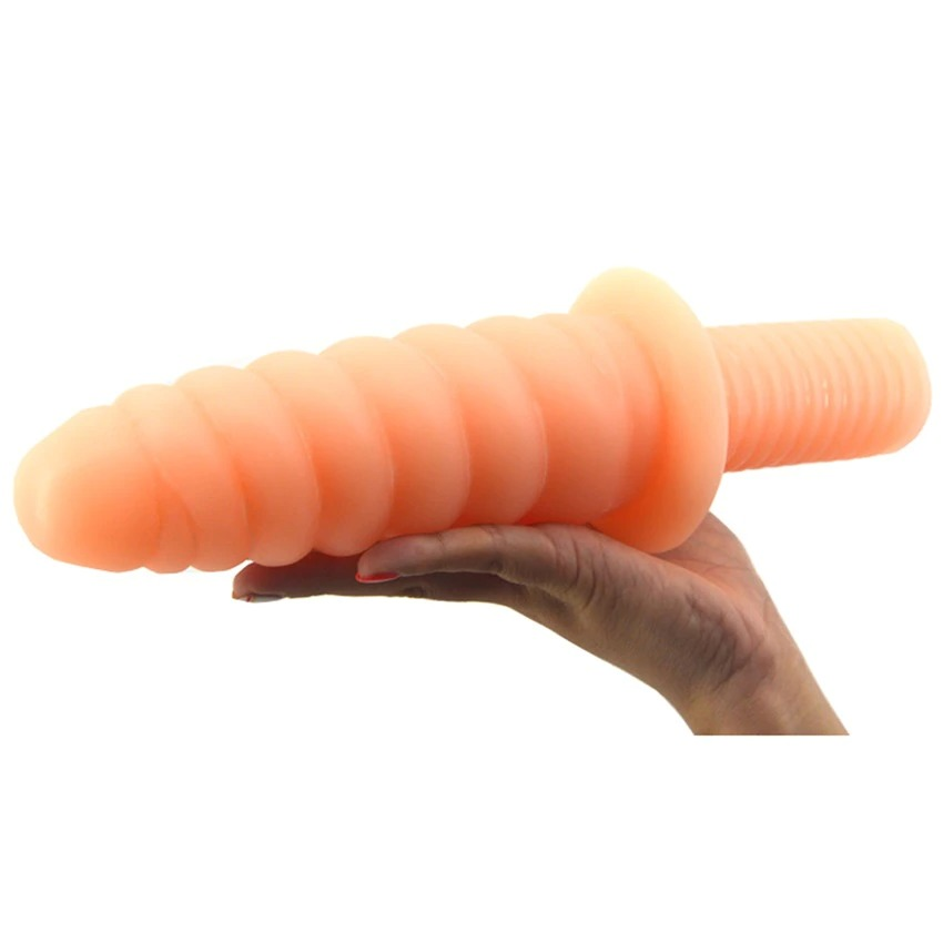 Long Big Thread Dildo for Women / Soft Handle Toy Penis for Couples - EVE's SECRETS