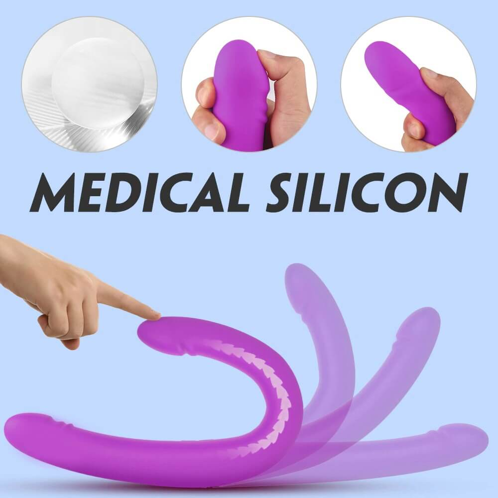 Long Female Vibrating Dildos / Women's Double-Sided Masturbator / Silicone Adult Sex Toys - EVE's SECRETS