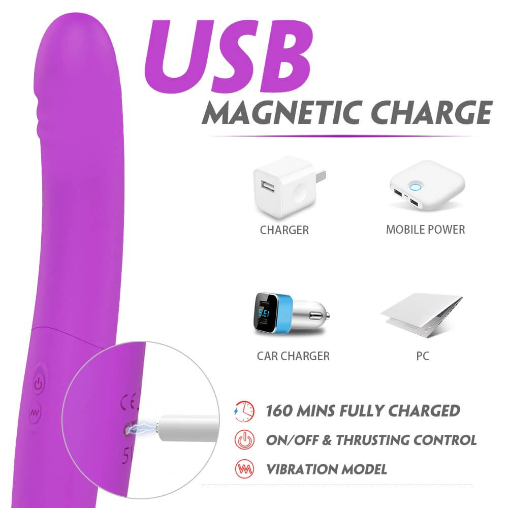Long Female Vibrating Dildos / Women's Double-Sided Masturbator / Silicone Adult Sex Toys - EVE's SECRETS