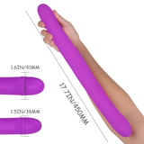 Long Female Vibrating Dildos / Women's Double-Sided Masturbator / Silicone Adult Sex Toys - EVE's SECRETS
