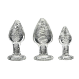 Plug anal en verre lumineux/masturbateur unisexe pour jeux de couple/jouet sexuel érotique pour adulte