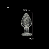 Luminous Glass Anal Plug / Unisex Masturbator For Couple Games / Erotic Sex Toy For Adult - EVE's SECRETS
