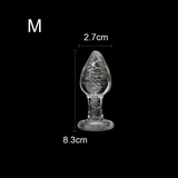 Luminous Glass Anal Plug / Unisex Masturbator For Couple Games / Erotic Sex Toy For Adult - EVE's SECRETS