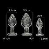 Luminous Glass Anal Plug / Unisex Masturbator For Couple Games / Erotic Sex Toy For Adult - EVE's SECRETS