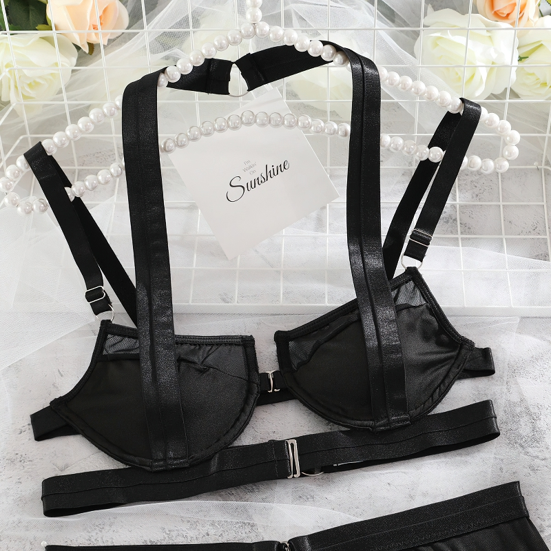 Luxury Erotic Lingerie For Women / 3-PIeces Underwear Set With Panty And Push-Up Bra - EVE's SECRETS